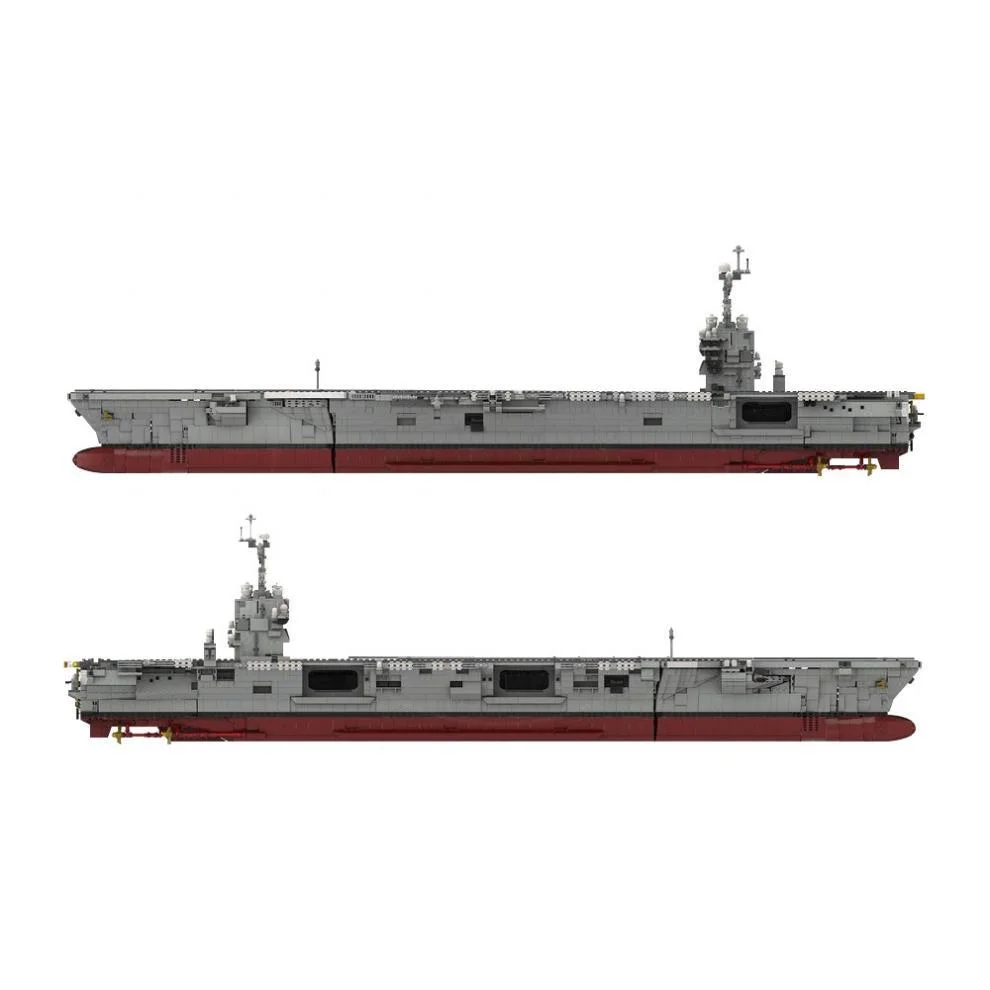 새로운 MOC 군사 무기 CVN-78 제럴드 항공모함 모델 맞춤형 블록 세트 조립 퍼즐 DIY 장난감 어린이 선물