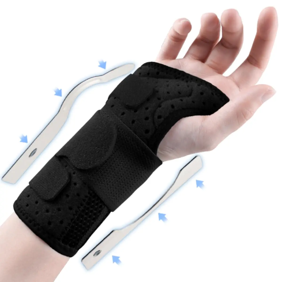 

Carpal Tunnel Wrist Brace Night Support with Splints for Arthritis, Tendonitis, Sprain, Injuries, Pain Relief, Wrist Immobilizer