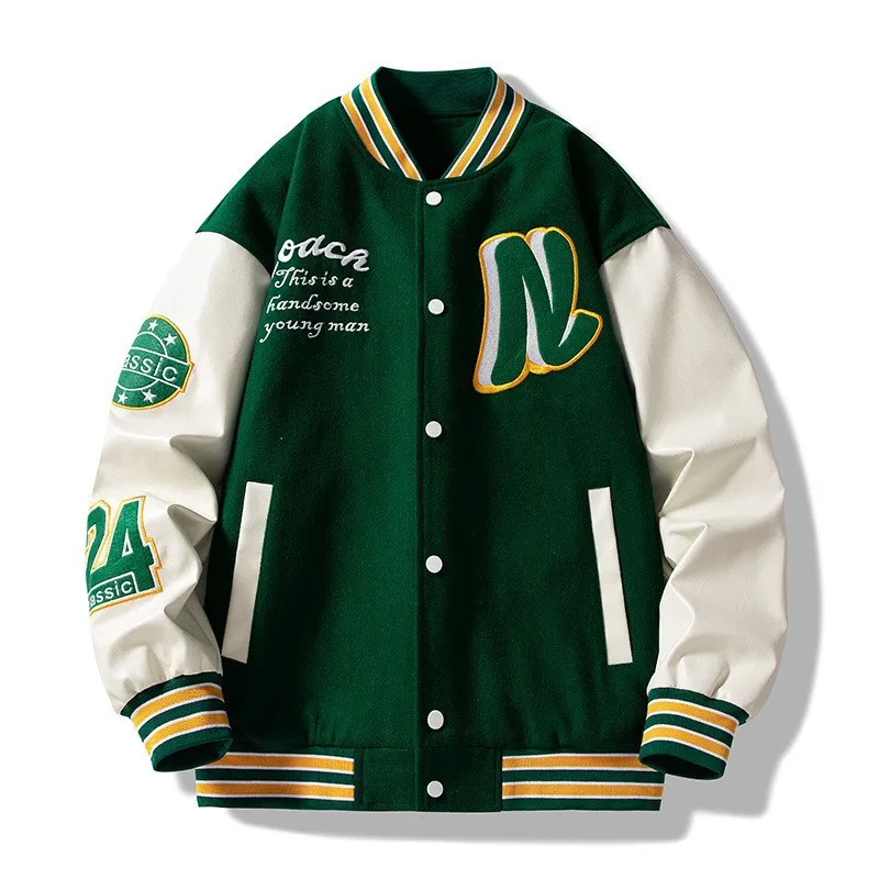 Men's-Embroidered-Jacket-Baseball-Jacket-American-Retro-Couple-Jacket-Brown-School-Uniform-Jacket-Autumn-Jacket-Fashionable