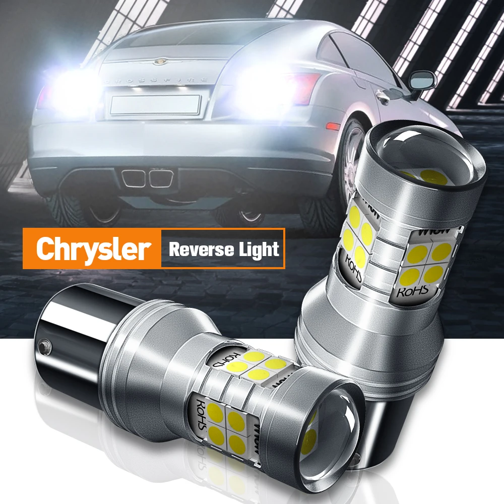 

2pcs LED Reverse Light Backup Lamp P21W BA15S Canbus Chrysler Crossfire Voyager 2000 2001 2002 2003 2004 2005 2006 2007 2008