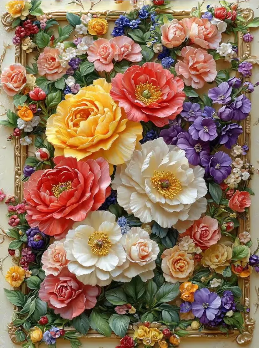 

9ct 70x90 см красочные цветы вышивка DIY наборы с принтом в китайском стиле вышивка крестиком рукоделие домашний декор ремесла