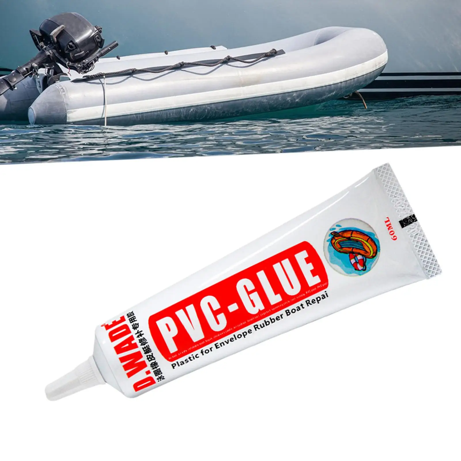 Inflatable Boat Repair Glue Strong Fast Drying Kayak Patches Glue for Rubber Boat Air Mattress Swimming Rings Kayak Accessories