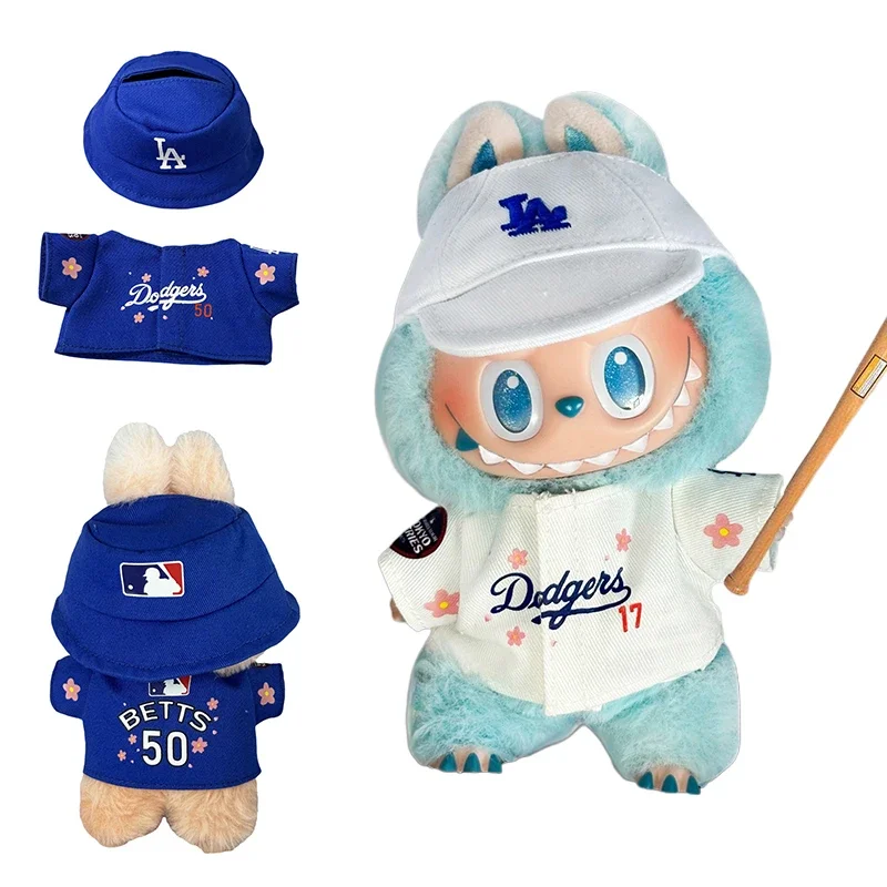 

Новый комплект Сакуры для 17 см, кукла Лабу, одежда, игрушка, шляпа, обувь, брюки, комплект, модный бейсбольный костюм LA, аксессуары для самостоятельного изготовления, подарки для сидения и вечеринки