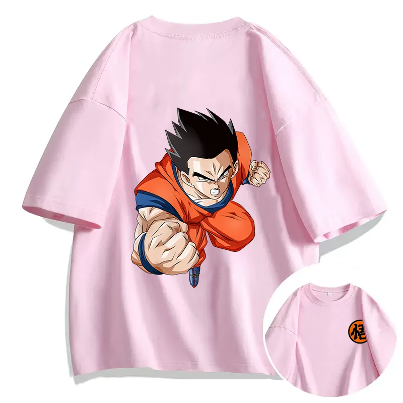 

Anime Dragon Ball T-shirt SON GOHAN Printed Men's and Women's T-shirt Leisure Sports Street Student Couple T-shirt