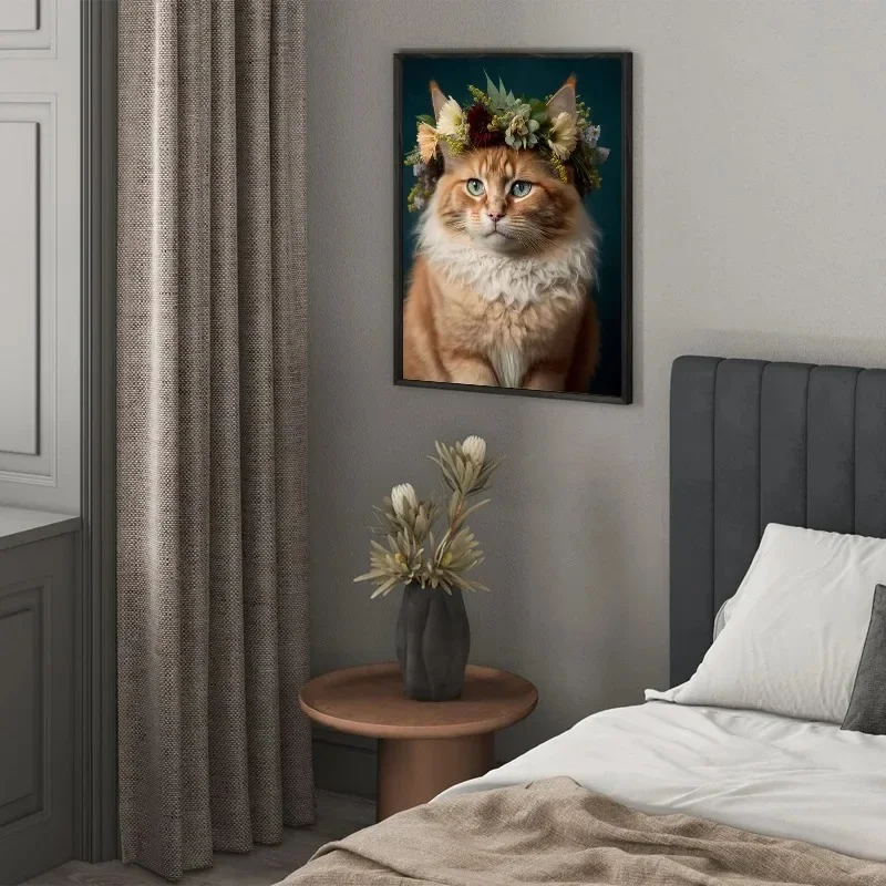 Fabulous Cats Chefs Firefighters Astronauts Cats Poster Canvas Printing Cat Portrait Wall Art Decor Ginger Cat Home Room Decor