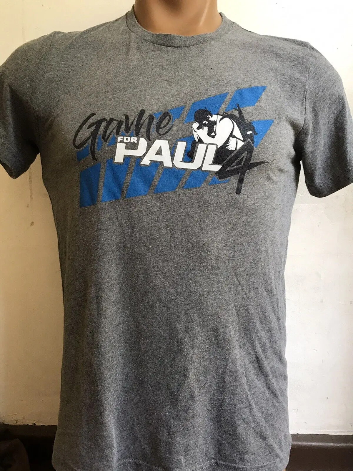 Rare Paul Walker Charity Org T Shirt Grey Medium