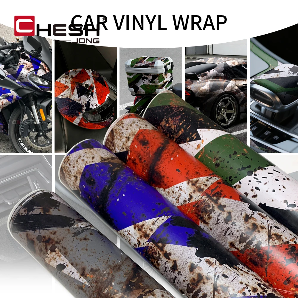 

Rust Camouflage Film Vinyl Wrap Car Supplies Car Tint Motorcycles Vehicle Decoration Motorcycle Adhesive Vinyl Accessories Auto