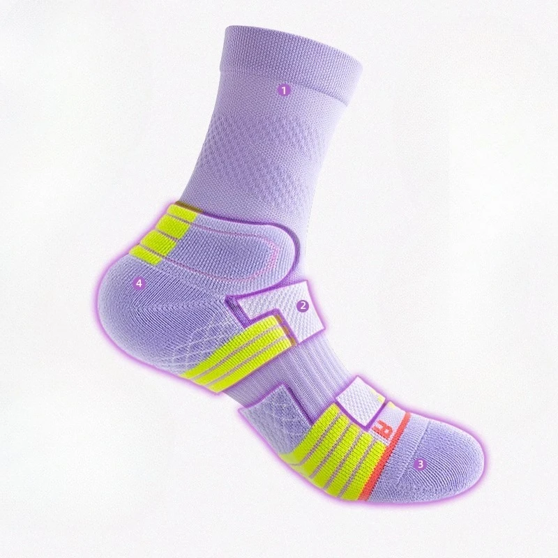 

Спортивные носки женские до середины икры весна лето скакалка для бега фитнес баскетбол носки для бадминтона махровая подушка