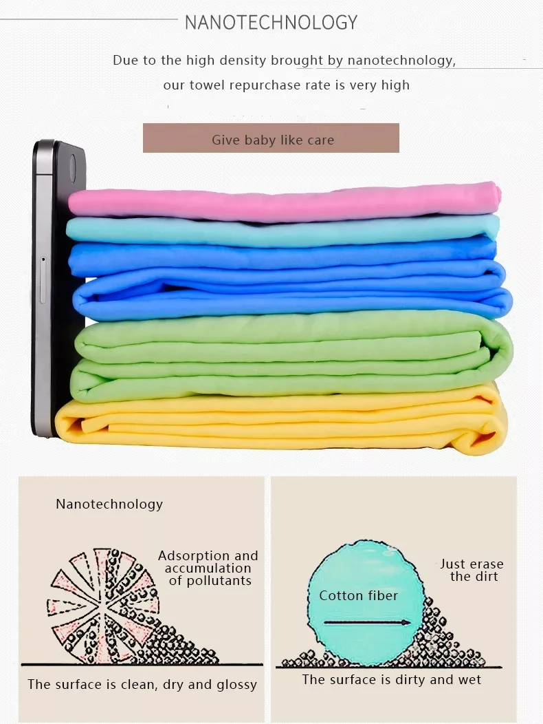 66x43CM PVA Soft Material Blue Purple Drying Bath Towel Multifunction Pet Towels Cat Dog Special Absorbent Towel Pet Supplies