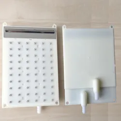 ABS 138x212mm Rectangular Shower intubation type interface Shower head 6* 10 hole Top Spray Waterfall Shower Head Accessories