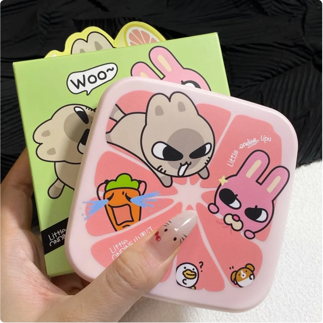 لوحة ظلال عيون مكونة من 5 ألوان من Little Ondine، ألوان متعددة، كرتون لطيف غير لامع، مستحضرات تجميل من Xiaoaoting