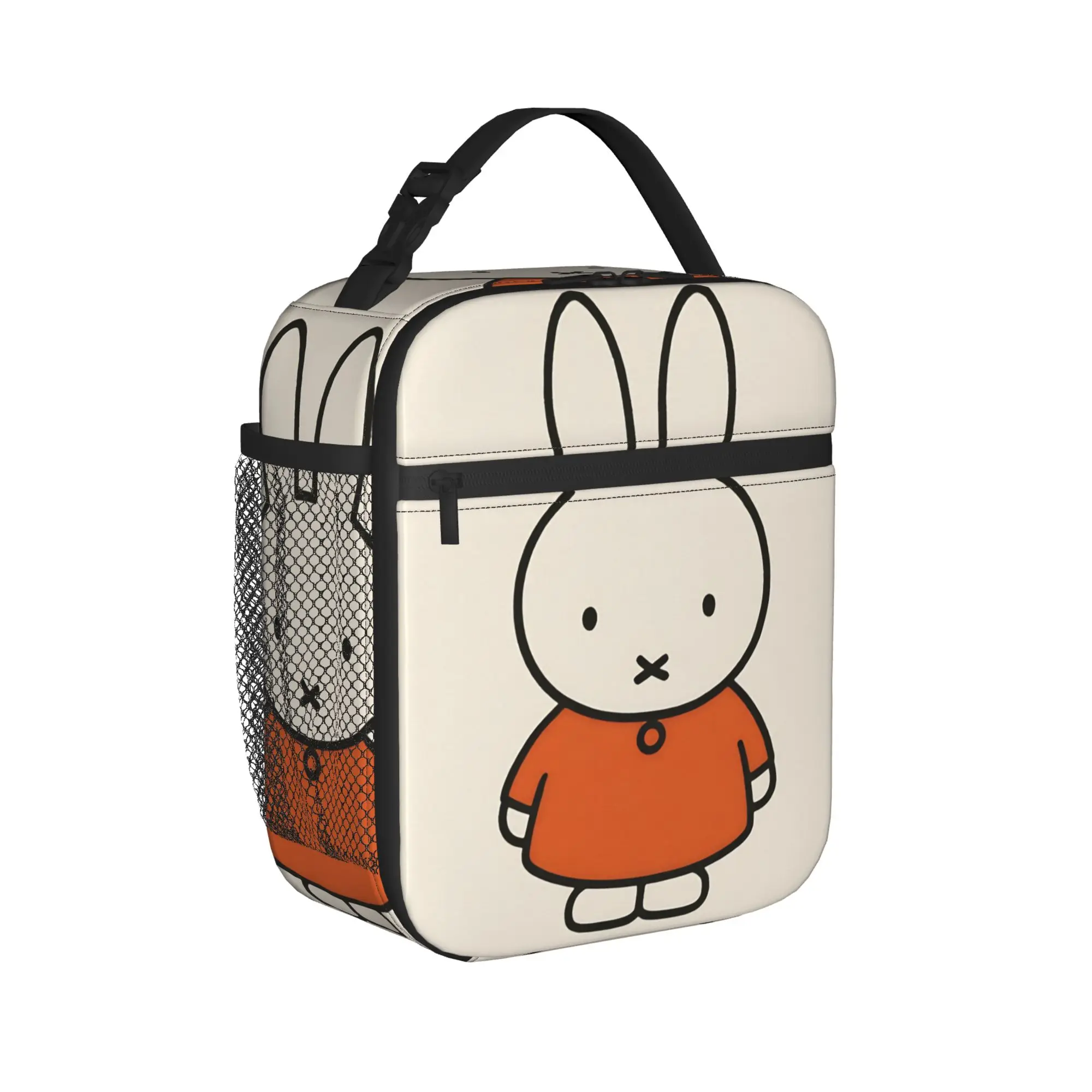 

Миффи: Милый кролик Термосумка для обедов, портативный контейнер для еды, термосумка-тоут, ланч-бокс для работы и путешествий, сумка для бенто