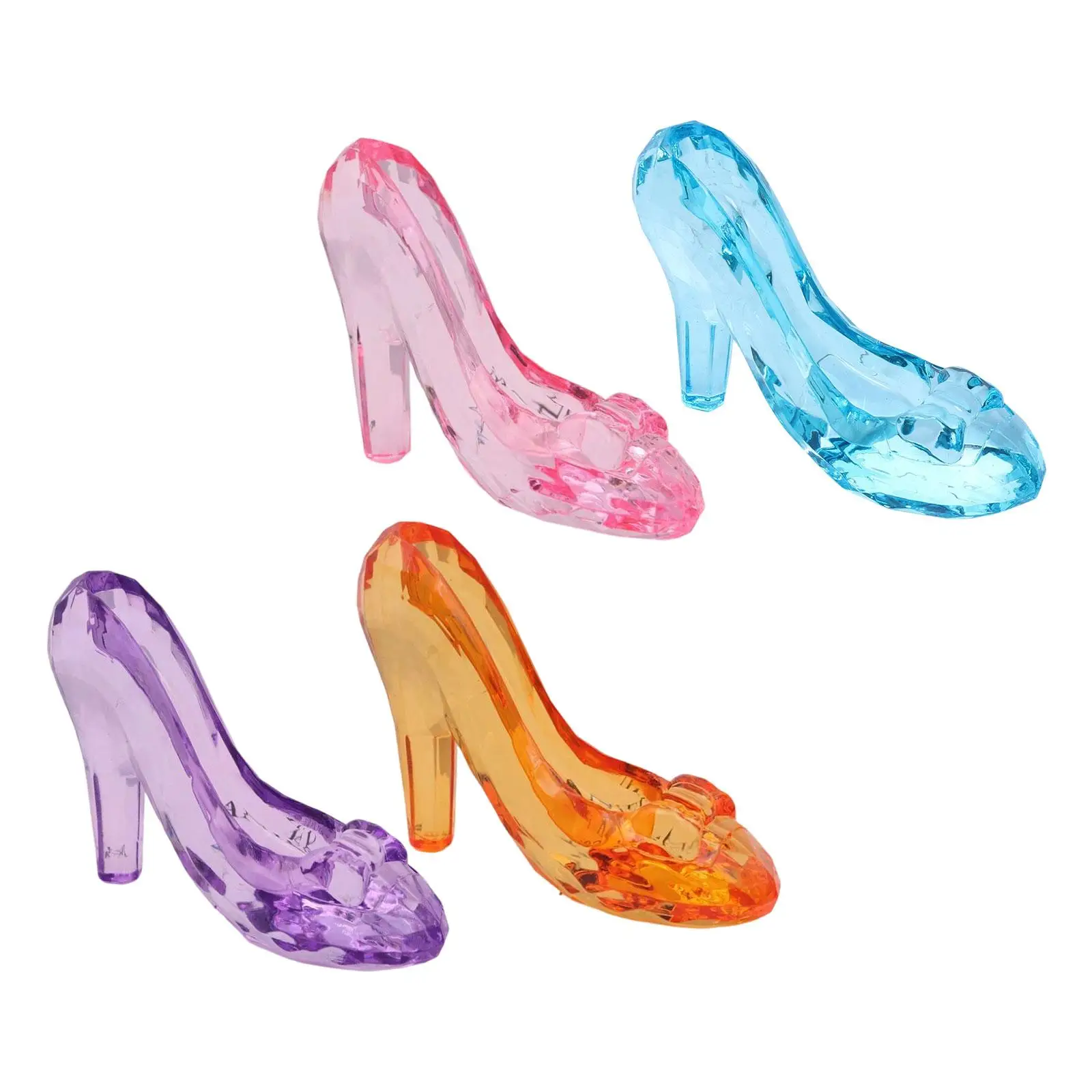 プリンセス ハイヒール アクリル ファッション 女の子用、ディスプレイ、コレクタブル、スリッパ、卓上装飾靴彫刻、イベントパーティーの記念品用