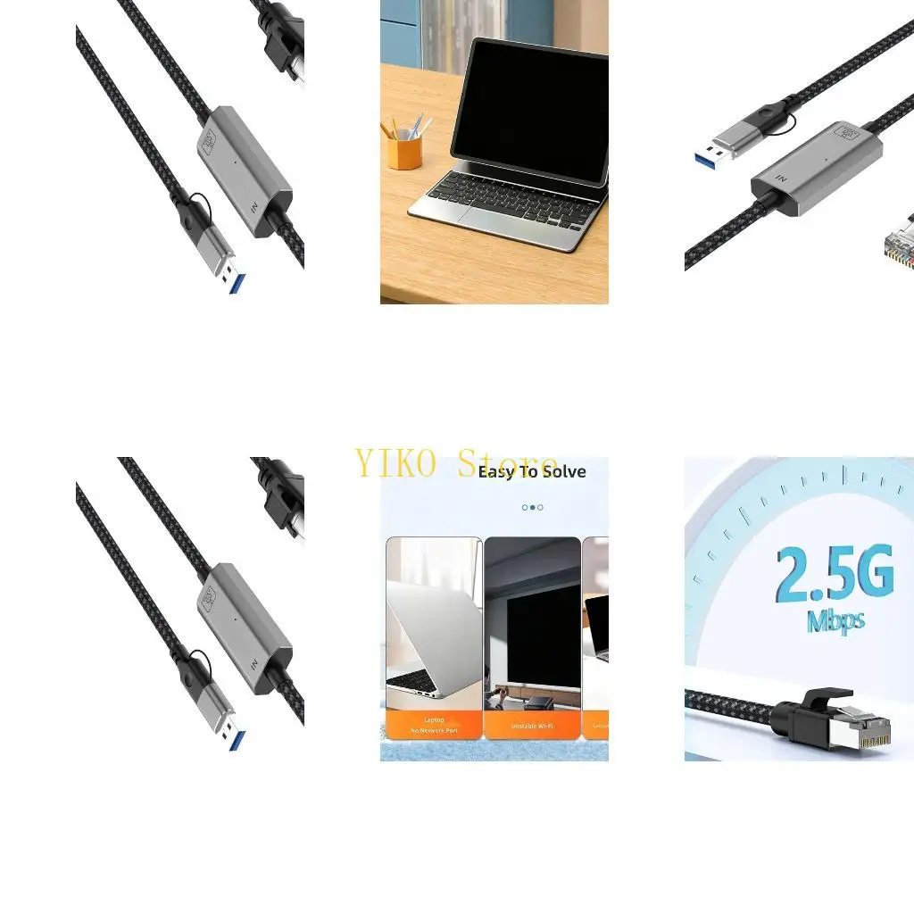 K32C Quick 2.5Gbps USB And Type C Ethernet Link Adapter For Reliable Interconnected Connection On Multiple Devices