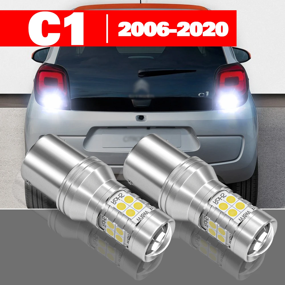 

For Citroen C1 2006-2020 2pcs LED Reverse Light Backup Lamp Accessories 2009 2010 2011 2012 2013 2014 2015 2016 2017 2018 2019