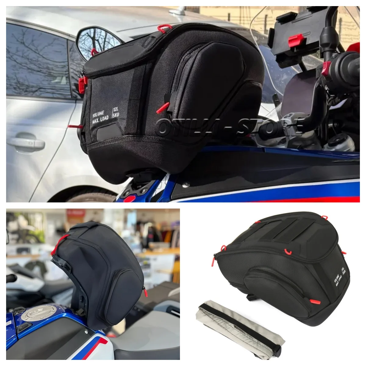 

New Motorcycle 12L Tank Bag Nylon Fuel Tankbag Tanklock Luggage Bags For BMW R1300GS Adventure R1300GSA R 1300 GS ADV r1300gs