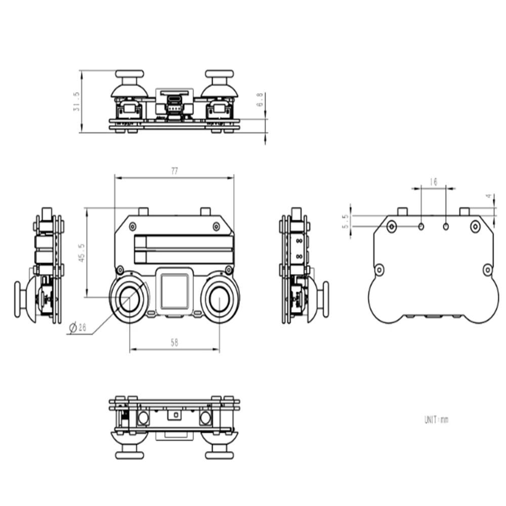 M5stack M5atom Joystick Programmeerbare Dual Joystick Afstandsbediening