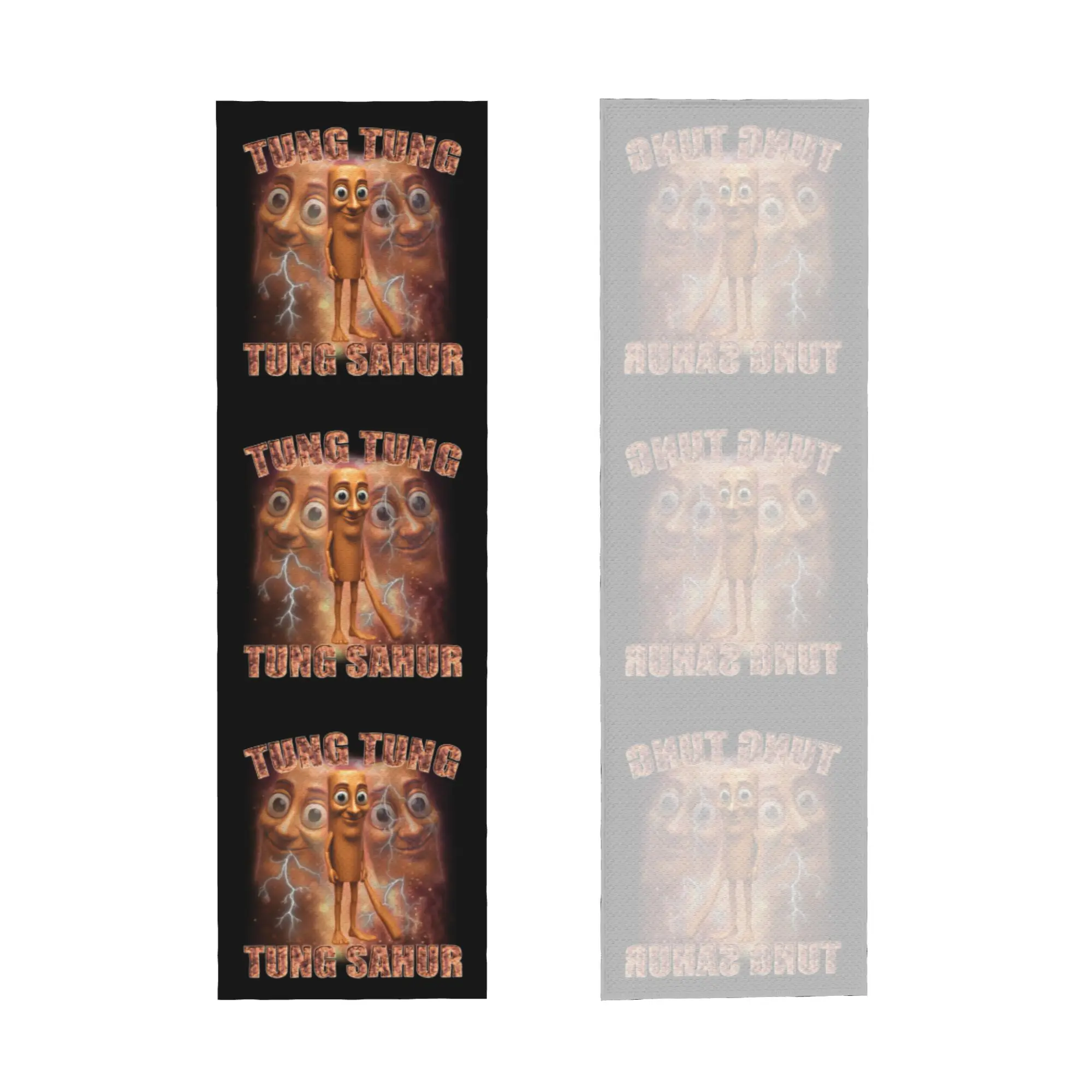 Tung Tung Tung Sahur Italian Brainrot Meme Cold Exercise Towel Face Towel Quick Drying  Shower Breathable Cold Towel