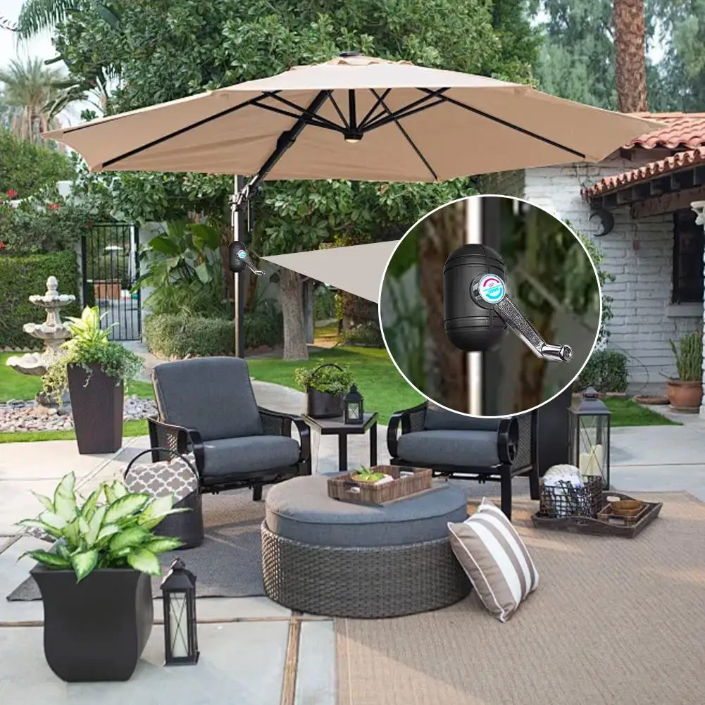 

Набор запасных частей для уличных зонтов-садовые зонтики, механизм наклона, рукоятка для садовой части, аксессуары для зонтов для патио