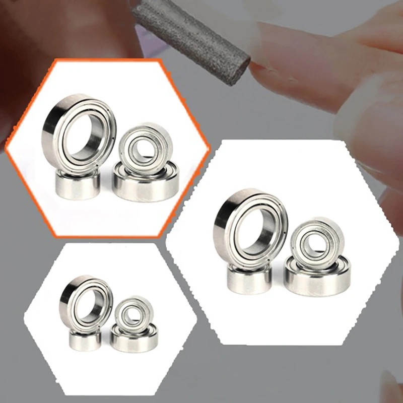 Four-Pack High-Speed Mini Ball Bearings Suits for KUPA UPOWER UP200 UG12/SUG12 Nail Drilling