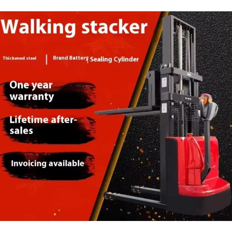 Versatile 1000Kg 1500Kg 2000Kg 3M 4 M Electric Pallet Lift Stacker With Factory Price #2