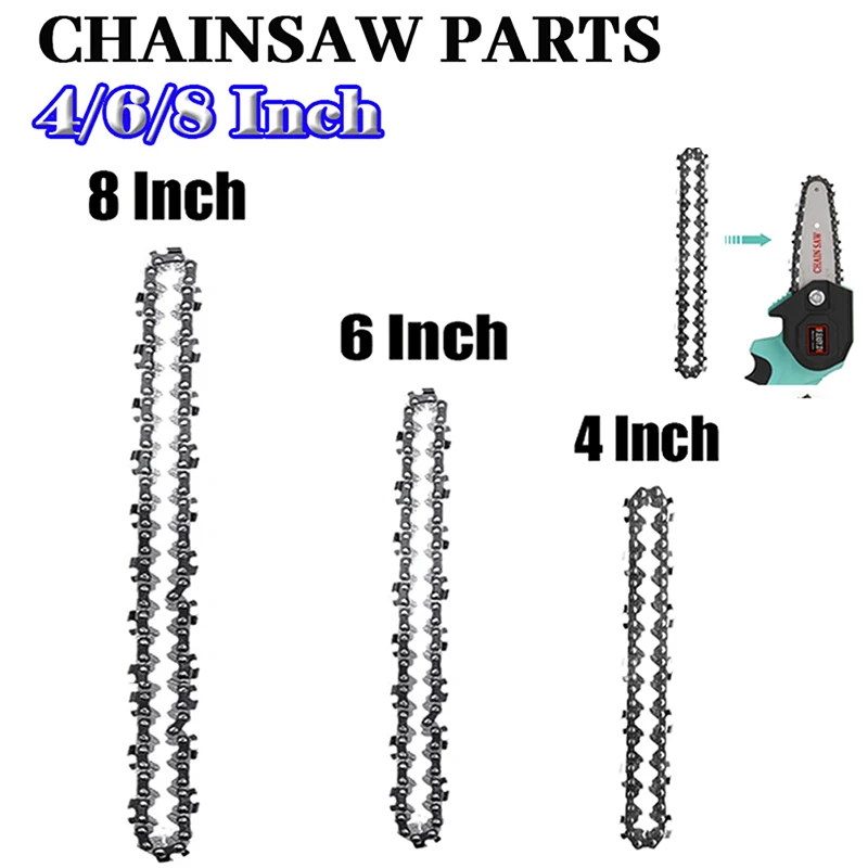 

4/6/8/10/12/16inch Chainsaw Chain 1/4" .043" 28/37/45/48 DL Semi Chisel Electric Chainsaw Chain Spare Parts Wood Branch Cutting