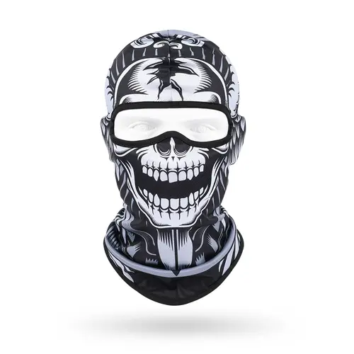 3D Skull Mask Balaclava Cap Breathable Motorcycle Riding Full Face Scarf Outdoor Men Head Cover Cycling Headgear Neck Gaiter Hat - Image 5