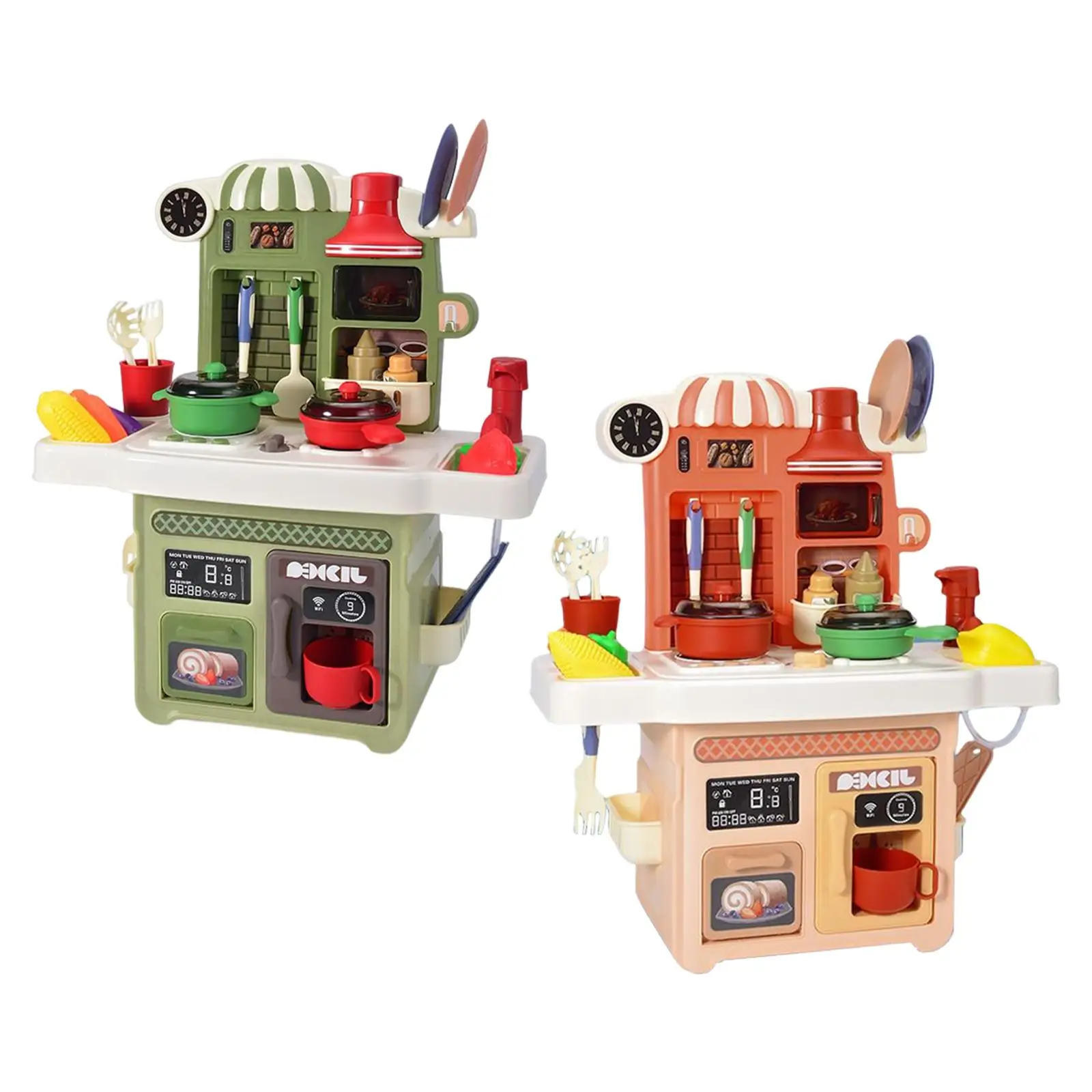 Kitchen Playset Pretend Play Set Cookware Accessories for Kids Toddlers Boys