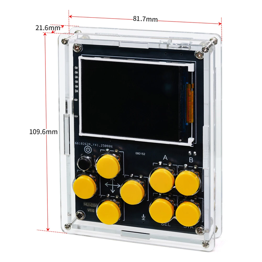 DIY Game Handheld Console Electronics Kit with Weather Clock Music Spectrum Display for AI Dialogue Robot NES Game SD Expansion