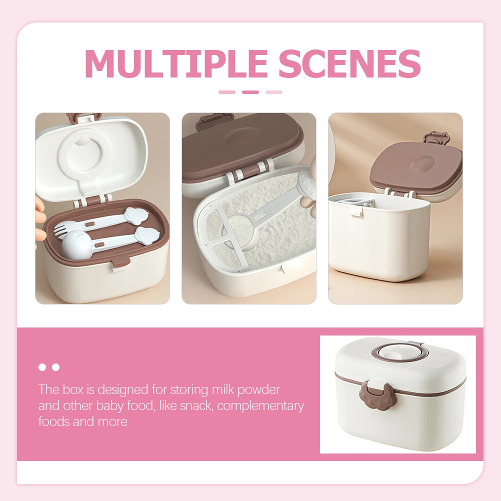 

Portable Baby Formula Dispenser Milk Powder Box Lightweight Compact Easy Clean Outdoor Activities Formula Container