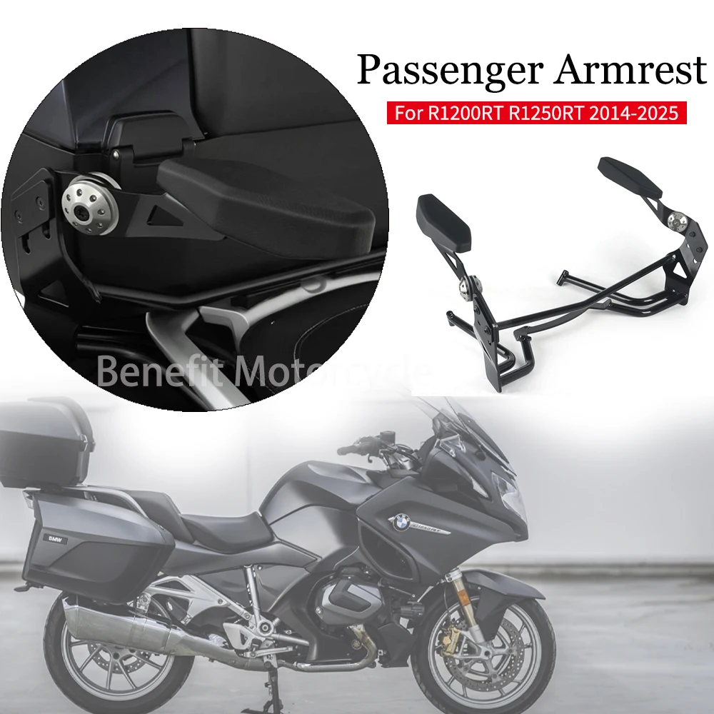 

Adjustable Rear Passenger Armrests For BMW R1200RT R 1200 RT R 1250 RT R1250RT 2014-2025 2024 2023 2022 Motorcycle Black