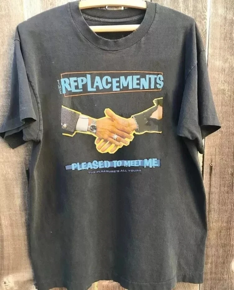 

Summer The Replacements Band Shirt, The Replacements Charcoal Unisex T-shirt S-4XL European American Y2k Cotton Alphabet Pattern