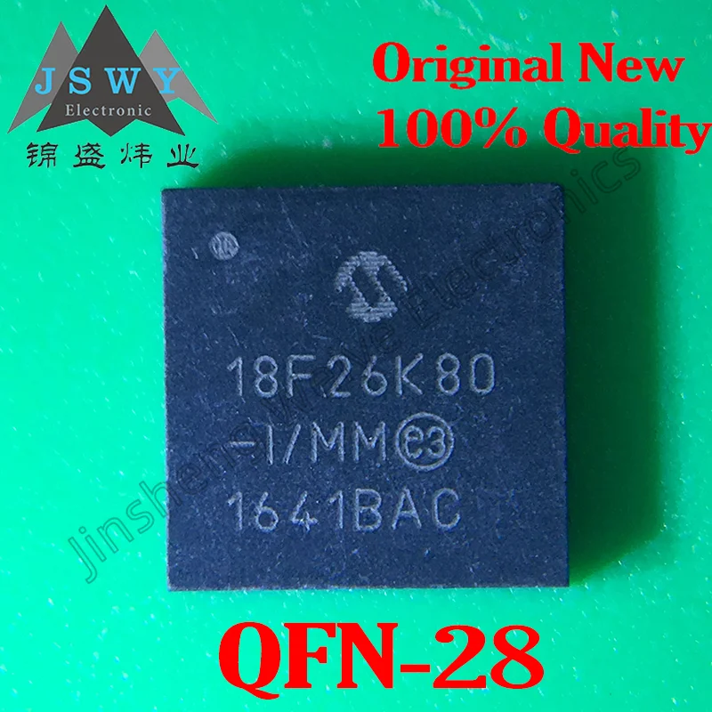 

1-10PCS PIC18F26K80-I/MM 18F26K80 Microcontroller QFN-28 100% Brand New Original Stock Free Shipping