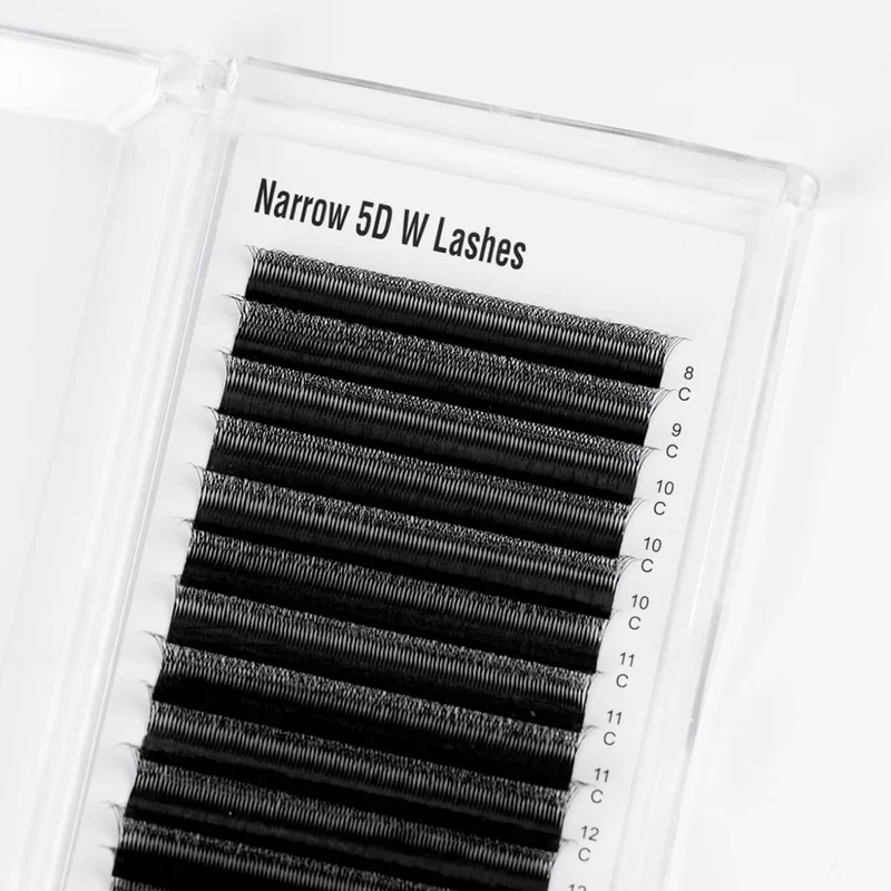 SENSE LASHES 16 Rows Narrow W-Shape Eyelash Extension 3D 4D 5D W Lashes Natural Soft Premade Fan Lashes Makeup Tools