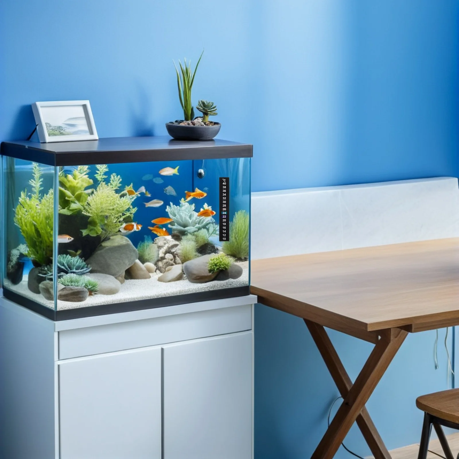 

12Pcs Reusable Temperature Strips - Free LCD Strip Thermometer for Indoor Room Greenhouse Fish Tank Use - Adhesive