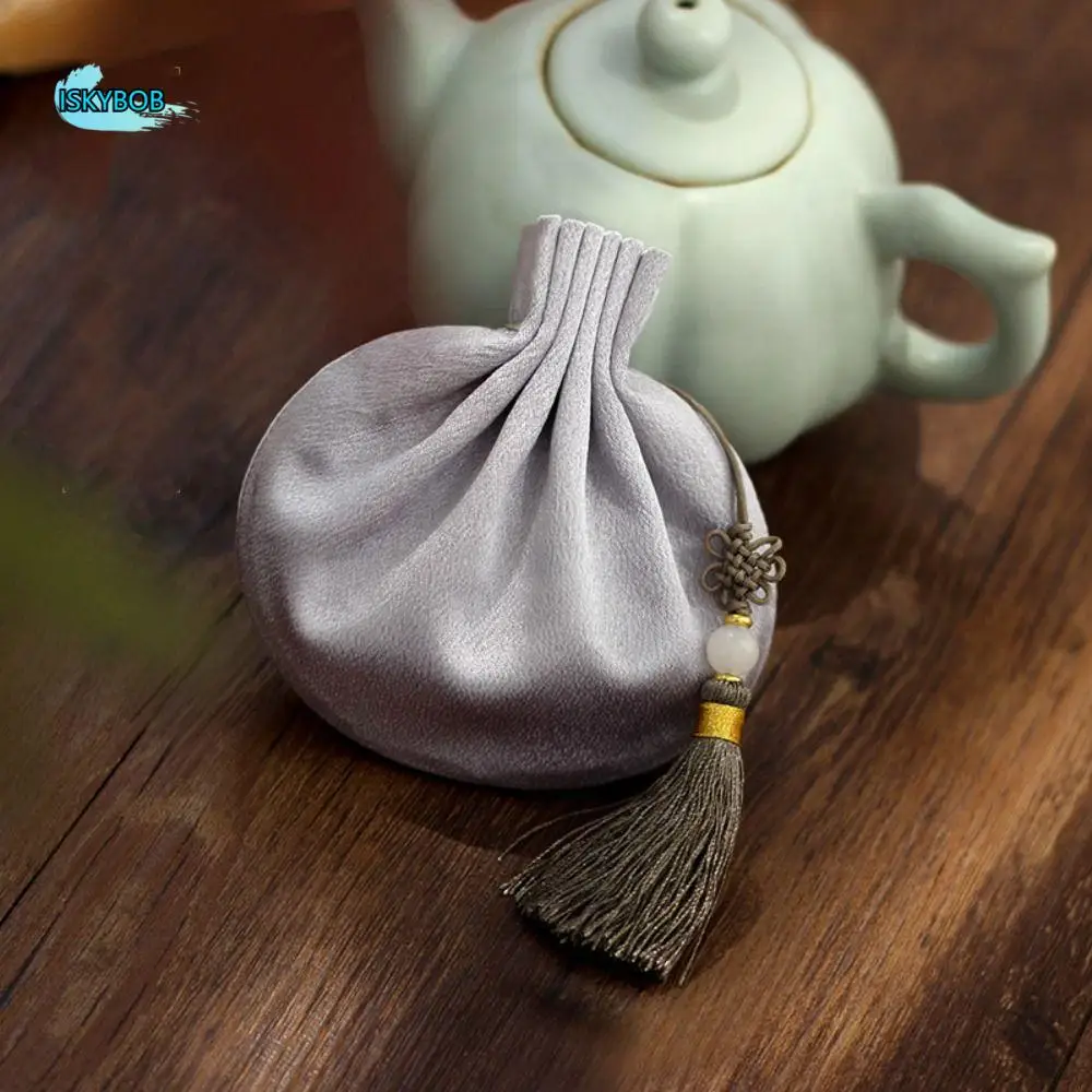 Empty Chinese Style Cloth Sachet Brocade Exquisite Tassel Storage Sachet Ancient Portable Hanging Pouchperfume bag Blessing Gift