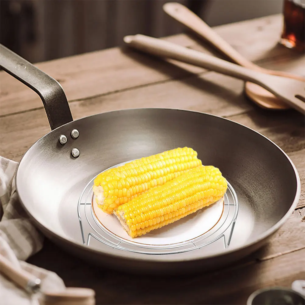

Stainless Steel Steamer Rack 20Cm Round For Rice Cooker Pressure Cooker Pot Steaming Cooling Baking Grilling Canning Air