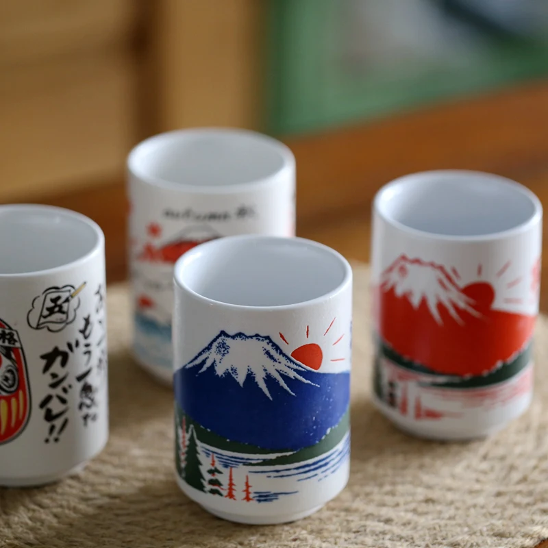 Japanese Imported Ceramic Tea Cup Japanese Style Sushi Cup Home Mug Office Coffee Mug Restaurant WineGlassesSummer Drink Cup