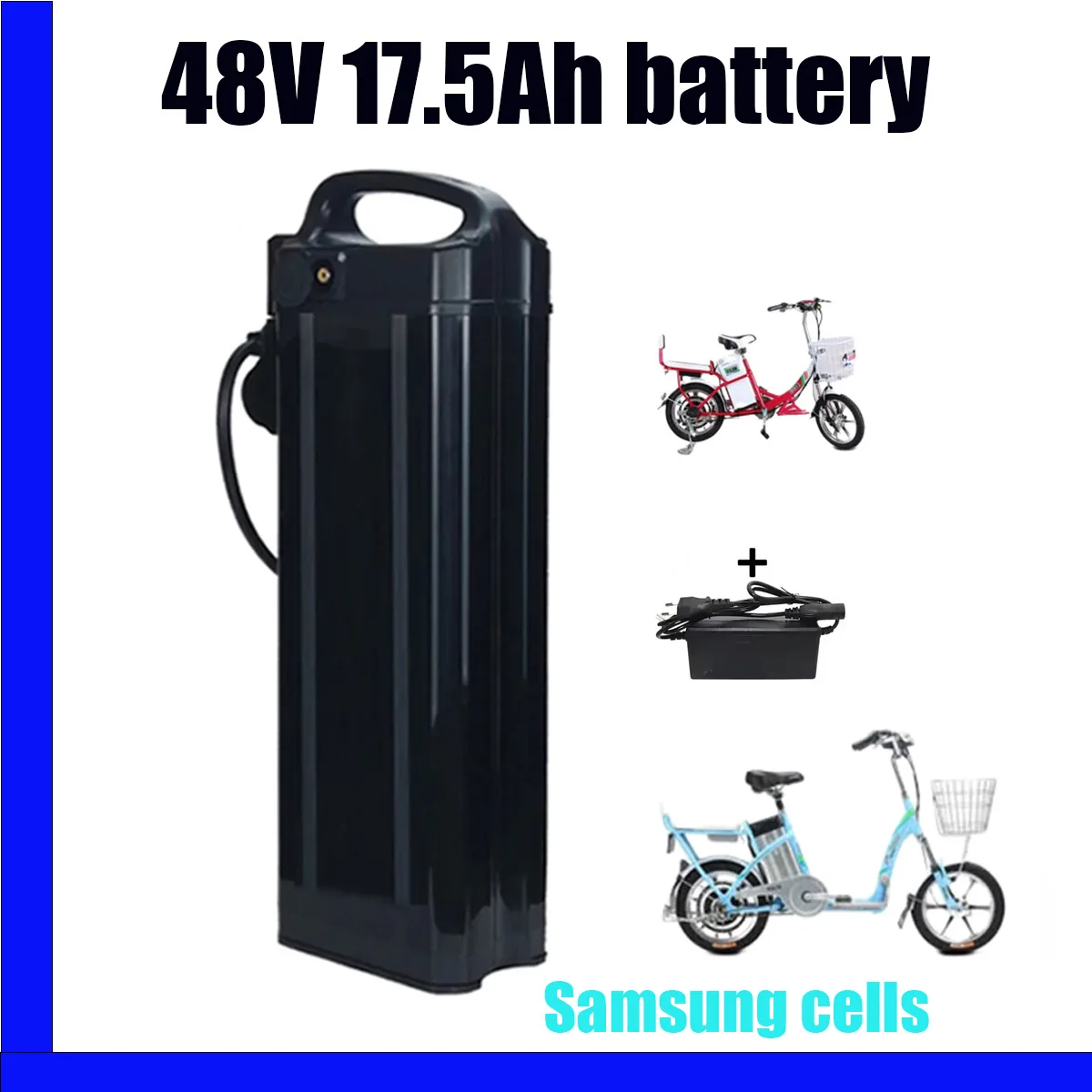 Transporte rapido18650 nueva48V battery  litio  potencia de capacidad total 17.5ahBattery adecuada para Silver Fish 80-2000W