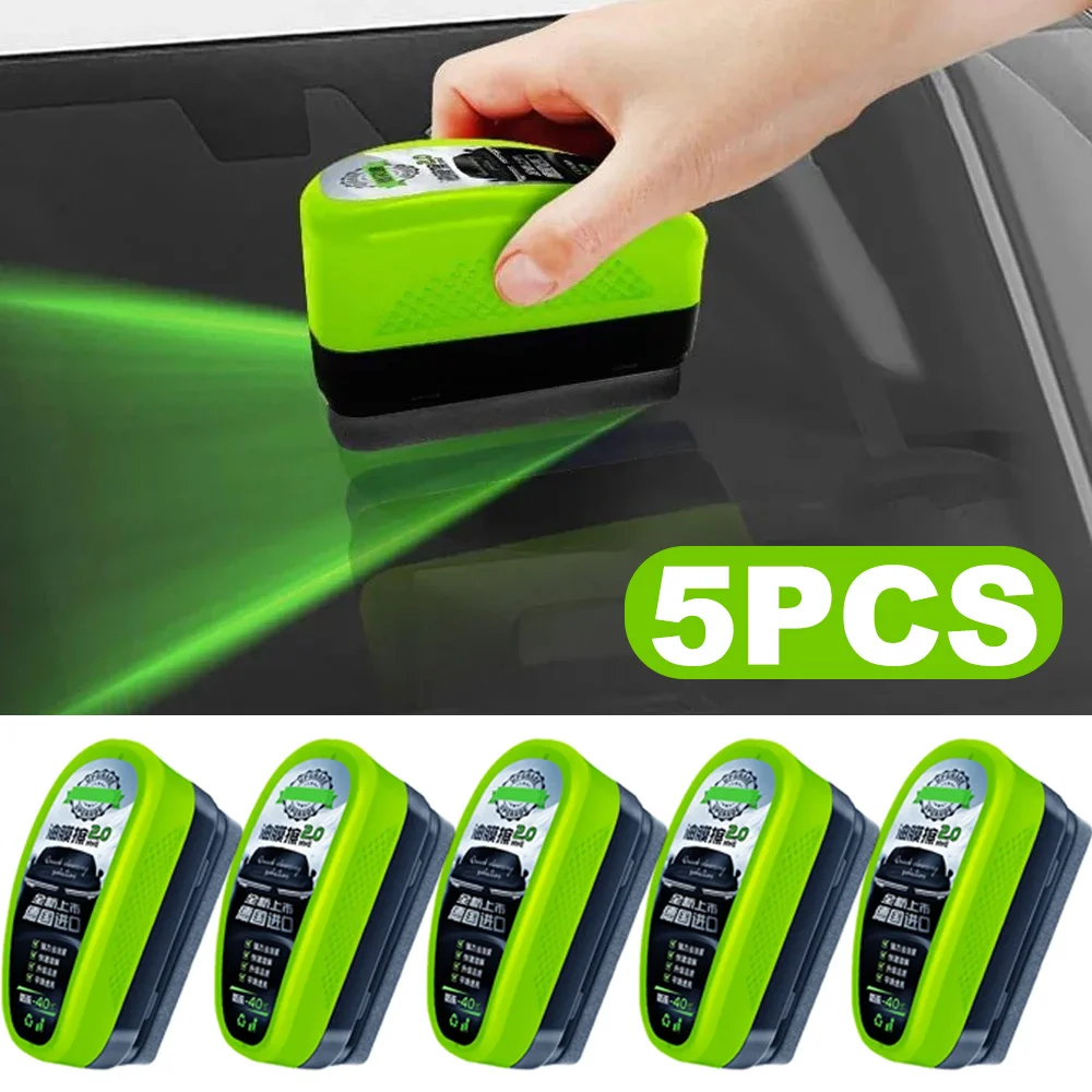 1-5PCS 150ml Car Glass Oil Film Cleaner Hydrophobic Windshield Oil Film Remover Car Window Automotive Oil Film Cleaning Brush
