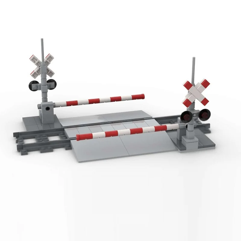 ชุดตัวต่อโมเดลถนนเมือง ฉากทางรถไฟ ของเล่นประกอบสำเร็จรูป เทคโนโลยีโมดูลาร์ ของขวัญวันหยุดสำหรับเด็ก