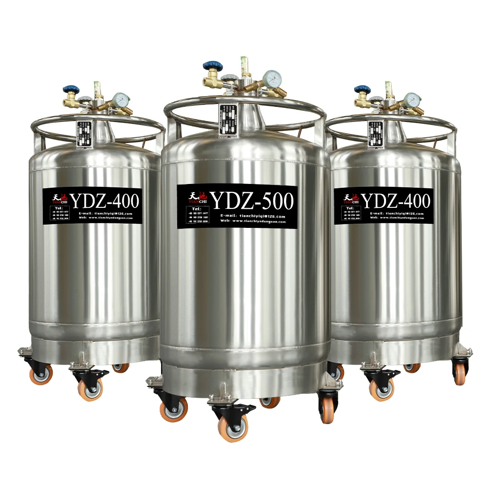 500 L self pressurising refill tool storing cryogens cold traps YDZ liquid nitrogen tank container on vacuum line