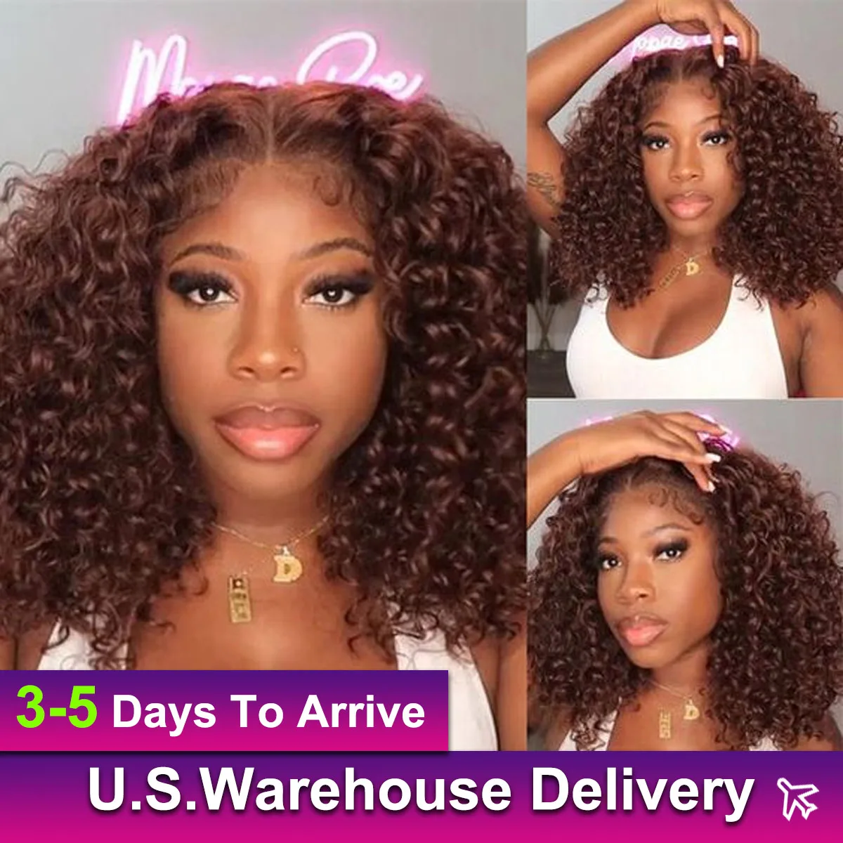 

Reddish Brown Bob glueless Human Hair 13x6x1 Loose Deep Wave Lace Front Wig Short Bob Wig Brazil Lace Frontal Bob Wigs