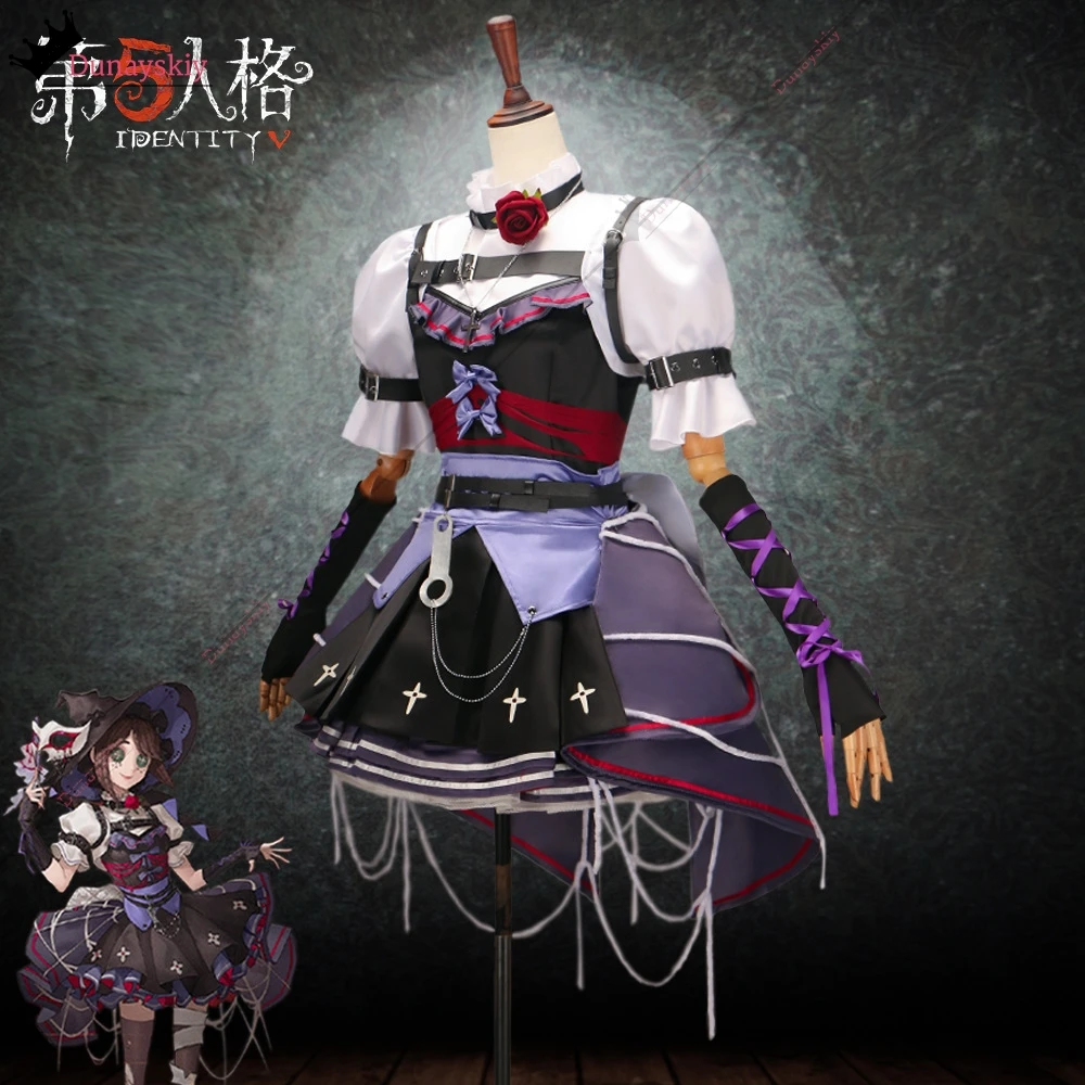 إيما وودز البستاني تأثيري حلي لعبة الهوية V كوس الملابس الجميلة الساحرة فستان لوليتا فستان حفلة مجموعة كاملة الملابس