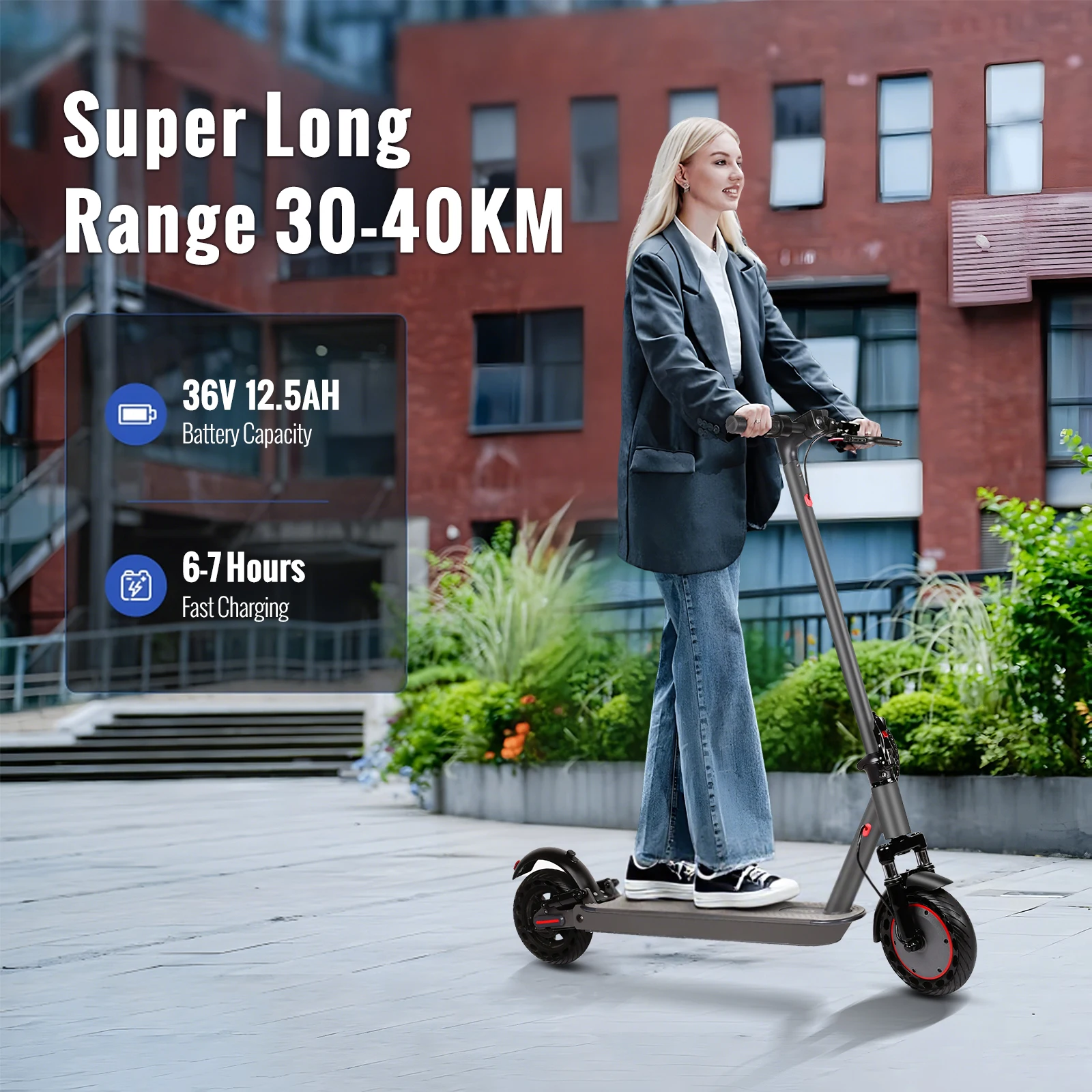 Elektroroller 350 W Motor 36 V 10,4 Ah 30 km Reichweite 8,5 Zoll Wabenreifen Elektro-Tretroller mit App 2026 Neujahrsgeschenke – Detail 17