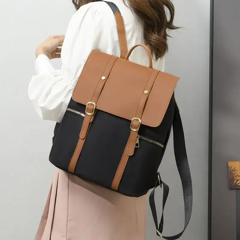 New Style Ms. Travel Backpack Large Capacity Fashion Simple British Style Backpack All-match Pupil Schoolbag