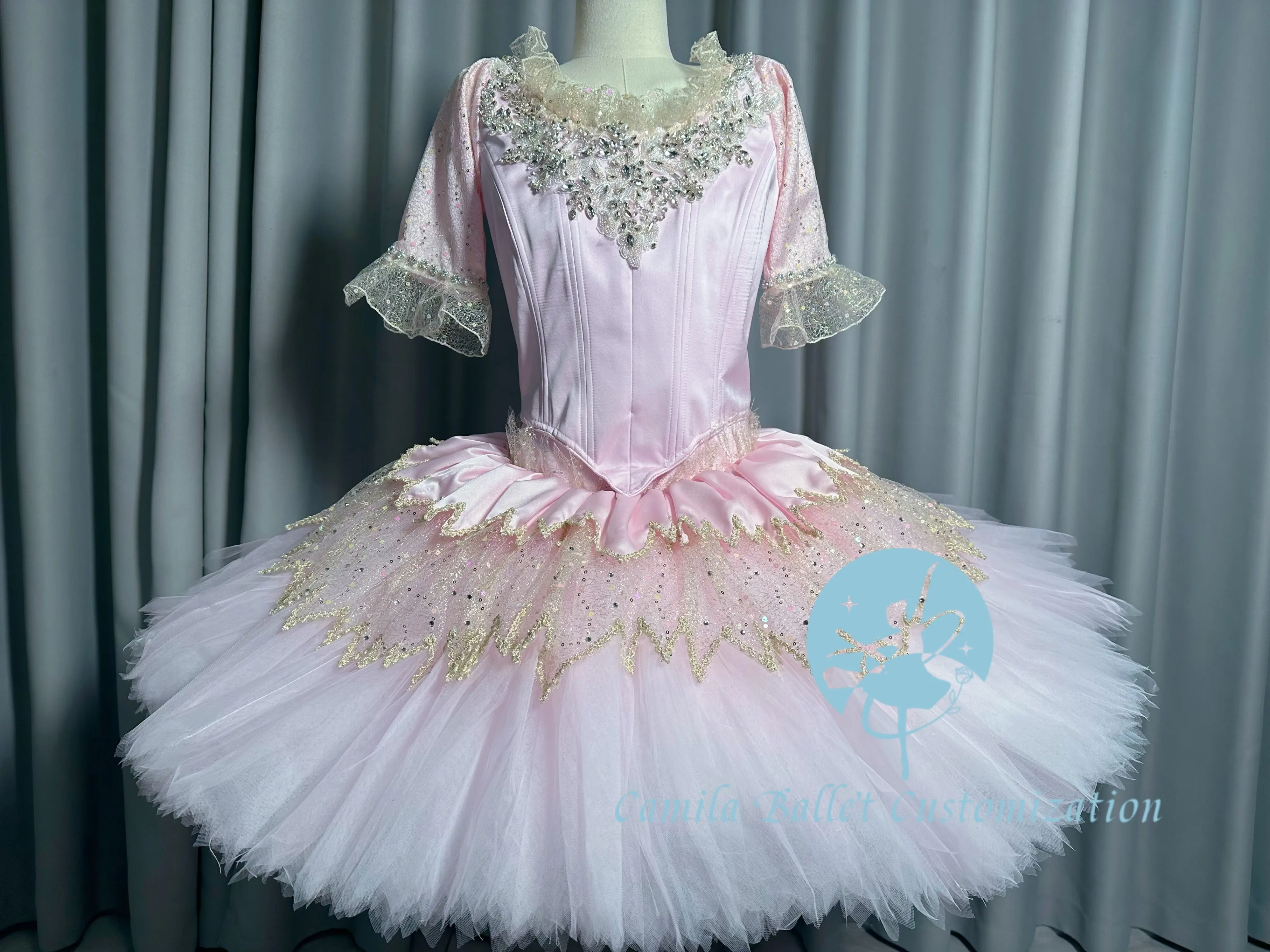 

Heavy Industry New Product Customized Fairy Doll Sleeping Beauty Ballet TUTU Competition Performance Skirt Adults and Kids