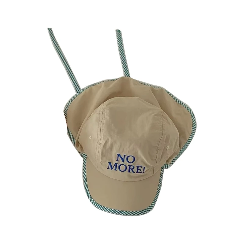 Kids Summer Hat Fast-Dry Protection Visor-Hat Neck Flap Hat Baby Accessories