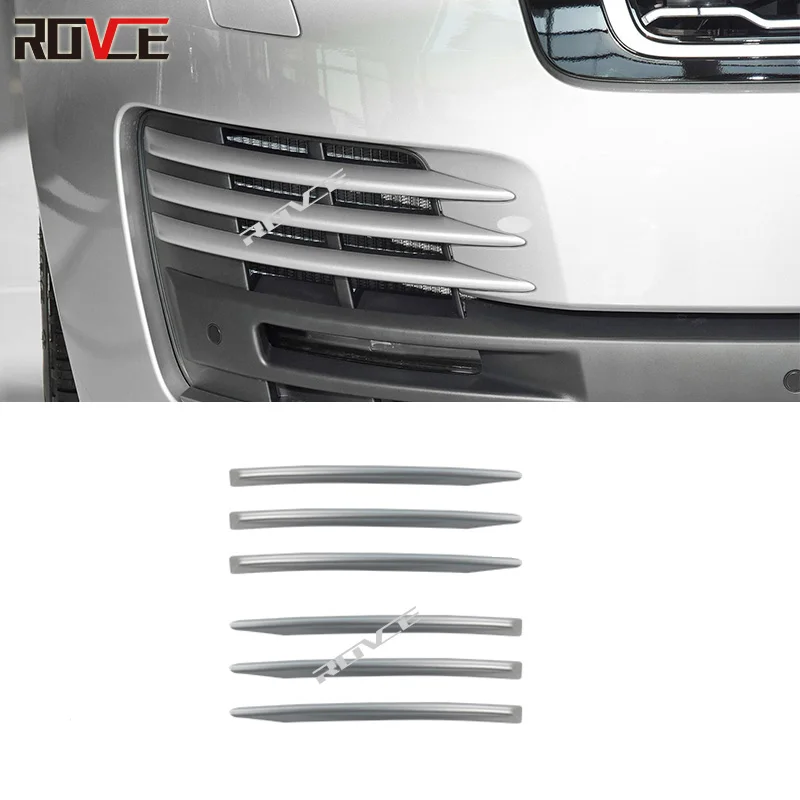 ROVCE Fog Light Trims Door Shark Grills For Land Rover Range Rover Vogue 2013-2021 Body Kit Auto Parts Accessories