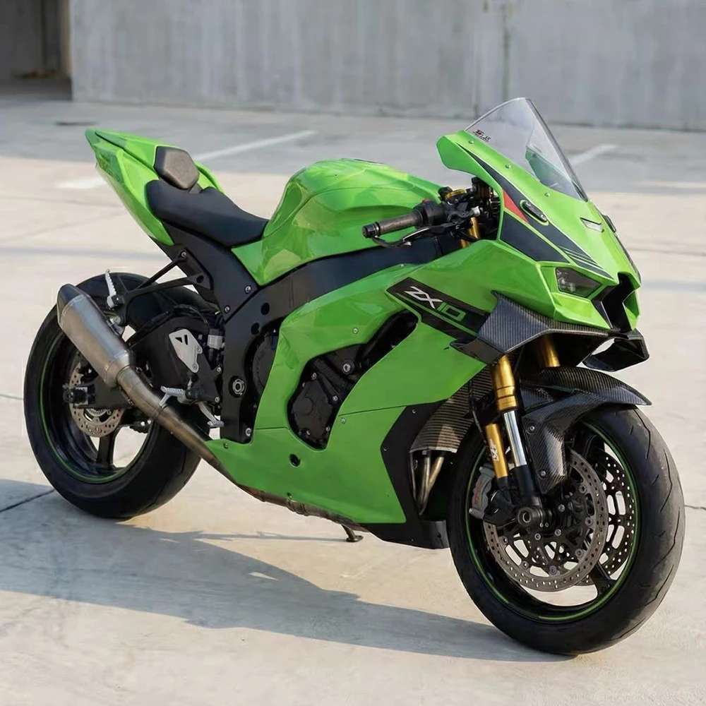 For Kawasaki ZX10R ZX-10R 2022-2025 2024 ZX-10RR ZX10RR 2025 Motorcycle Winglets Aerodynamic Wind Side Wings Spoiler Fairing